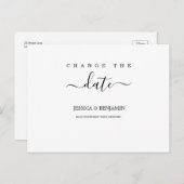 Minimale uitsteldatum huwelijk briefkaart (Voorkant / Achterkant)