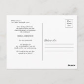 Minimale uitsteldatum huwelijk briefkaart (Achterkant)