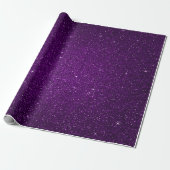 Minimale ultraviolette Paarse glittereierdruiven Cadeaupapier (Uitgerold)