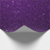 Minimale ultraviolette Paarse glittereierdruiven Cadeaupapier (Hoek)