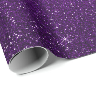 Minimale ultraviolette Paarse glittereierdruiven Cadeaupapier
