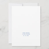 Minimale unieke boorverbinding kaart (Achterkant)