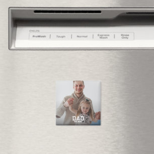 Minimale Vader Opgericht Jaar Nieuwe Vader Cadeau  Magneet