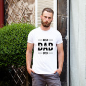 Minimale Vaderdag cadeau voor beste papa ooit op m T-shirt