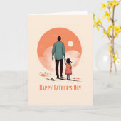 Minimale Vaderdag Kaart (Gele Bloem)