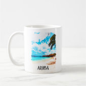 Minimale vakantie naar Aruba Caribisch eiland Koffiemok (Links)