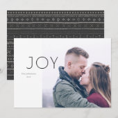 Minimale vakantiefotokaart feestdagenkaart (Voorkant / Achterkant)