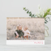 Minimale vakantiefotokaart kaart (Staand voorkant)