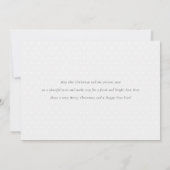 Minimale vakantiefotokaart | Lichtgrijs Feestdagenkaart (Achterkant)