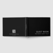 Minimale vakantiewoning QR Code Reacties Zwart Gastenboek (Volledig)