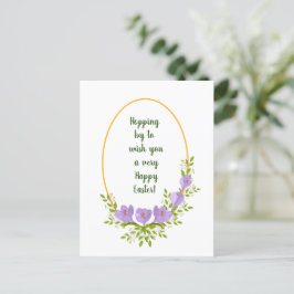 Minimale vakantieworsten Kroesbloemen Pasen Briefkaart