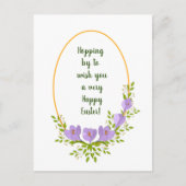 Minimale vakantieworsten Kroesbloemen Pasen Briefkaart (Voorkant)