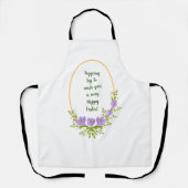 Minimale vakantieworsten Kroesbloemen Pasen Schort (Voorkant)