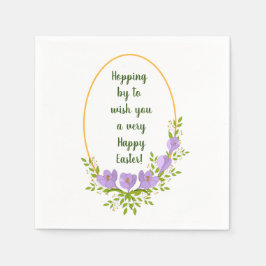 Minimale vakantieworsten Kroesbloemen Pasen Servet