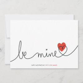 Minimale Valentijn: mijn moderne aangepaste Kaart