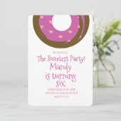 Minimale Valentijnsdag Chocolate Donut Birthday Kaart (Staand voorkant)