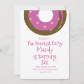 Minimale Valentijnsdag Chocolate Donut Birthday Kaart (Voorkant)