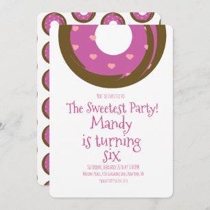 Minimale Valentijnsdag Chocolate Donut Birthday Kaart