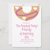 Minimale Valentijnsdag Donut Heart Birthday Kaart (Voorkant)