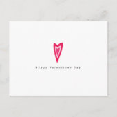 Minimale Valentijnsdag Eenvoudige drievoudige hart Briefkaart (Voorkant)