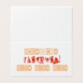 Minimale Valentijnsdag Kaart (Buitenkant ongevouwen)