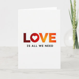 Minimale Valentijnskaart met Levendige Liefde Kaart