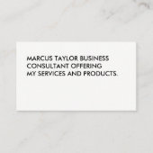 Minimale veelkleurige grote tekst visitekaartje (Voorkant)