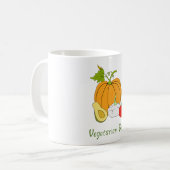 Minimale vegetarische dag Romantische klap Koffiemok (Voorkant links)