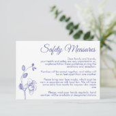 Minimale veiligheidsmaatregel voor florale orchide informatiekaartje (Staand voorkant)