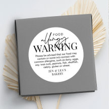 Minimale veiligheidswaarschuwing voor bakkerijen m