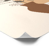 Minimale ventilatorvase en -arch met Boho-stijl Poster (Hoek)