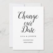 Minimale verandering de Datum Uitgestelde sparen d Save The Date (Voorkant)