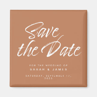 Minimale verbrande Oranje bruiloft bespaart de dat Magneet