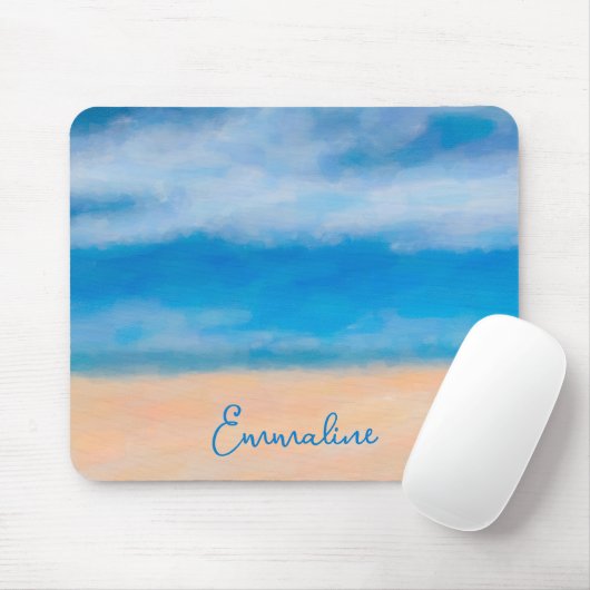 Minimale verf van de Beekscène van de Beer Muismat (Met muis)