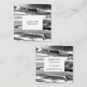 Minimale verfafwerking van Abstracte verfafwerking Vierkante Visitekaartje (Voorkant / Achterkant)