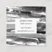 Minimale verfafwerking van Abstracte verfafwerking Vierkante Visitekaartje (Achterkant)