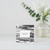 Minimale verfafwerking van Abstracte verfafwerking Vierkante Visitekaartje (Staand voorkant)