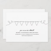 Minimale verjaardag kaart (Voorkant / Achterkant)