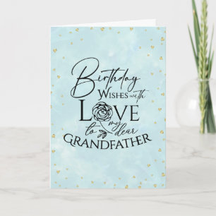 Minimale verjaardag typografie groet voor opa kaart