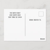 Minimale verjaardag van kinderen Dank u Briefkaart (Achterkant)