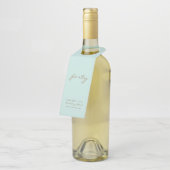 Minimale verjaardag van Mint & Gold Age Flessenhanger (Schuin)