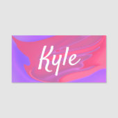 Minimale verloopkleuring voor esthetische dampgolf naamplaatje (Voorkant)