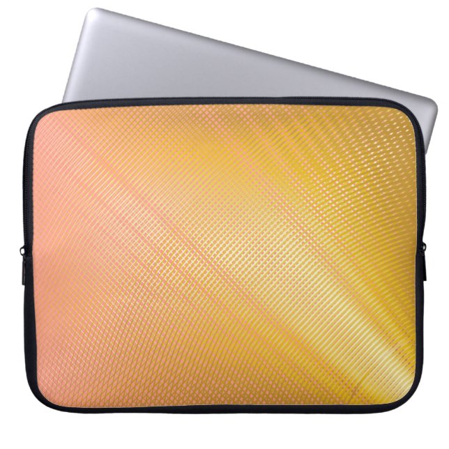 Minimale verlooppatroon. Duo Tone-Hoesje ontwerp.  Laptop Sleeve (Voorkant)