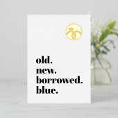 Minimale Verloving Ring Save the Date Photo Gold Folie Uitnodiging (Staand Voorkant)