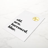 Minimale Verloving Ring Save the Date Photo Gold Folie Uitnodiging (Gedraaid)