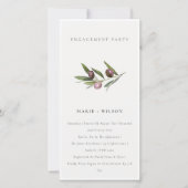 Minimale Verloving voor olijfaftakking Bedankkaart (Voorkant)