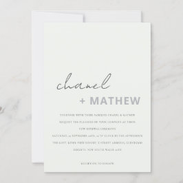 Minimale vernieuwingen voor moderne zwart-witscrip kaart