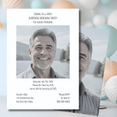 Minimale verrassingsverjaardagsuitnodigingen Digit Kaart