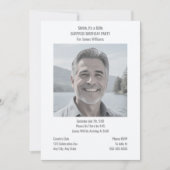 Minimale verrassingsverjaardagsuitnodigingen Digit Kaart (Voorkant)