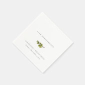 Minimale vertakking met elegante pine elk jaar Jub Servet (Hoek)